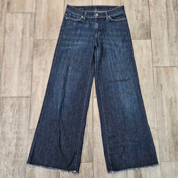 Citizens of Humanity Garbo Palazzo Jeans Women’s 28 Dark Wash Wide Leg USA - Picture 1 of 12